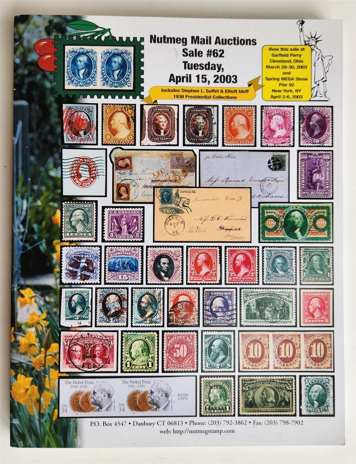 PHILATELIC STAMPS NUTMEG AUCTION CATALOG # 62 2003