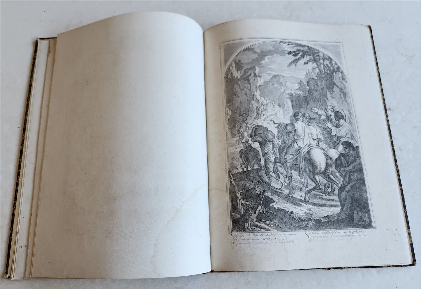 1750 LIFE of ST. BRUNO FULLY ILLUSTRATED LARGE FOLIO antique in FRENCH