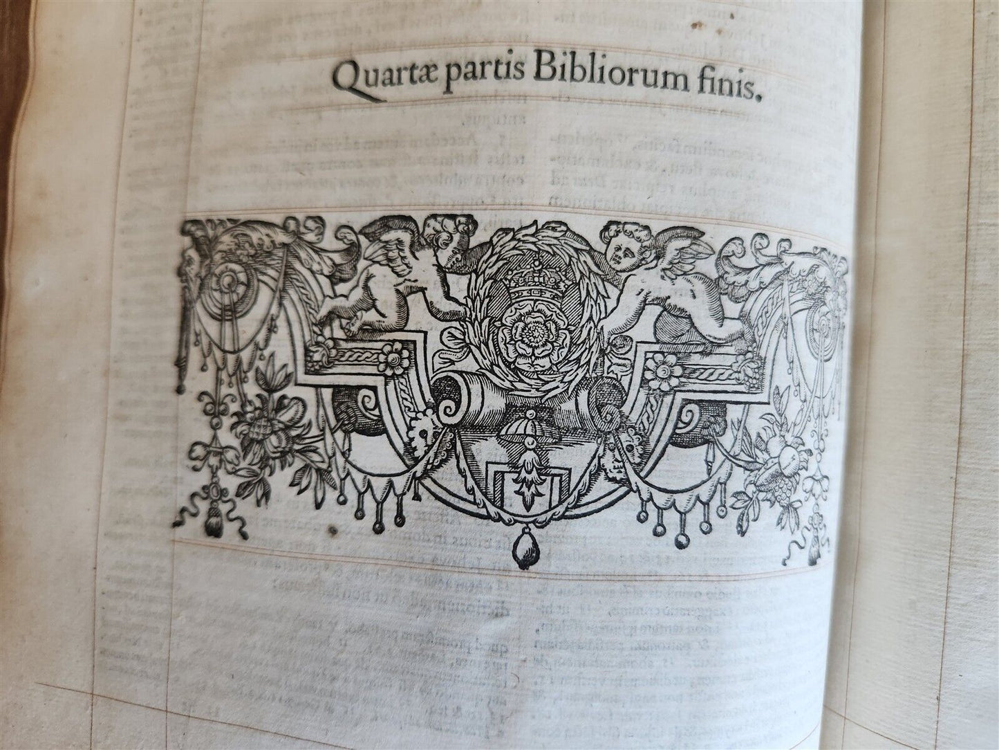 1593 BIBLE in LATIN antique LONDON ROBERT BARKER Old & New Testament FOLIO