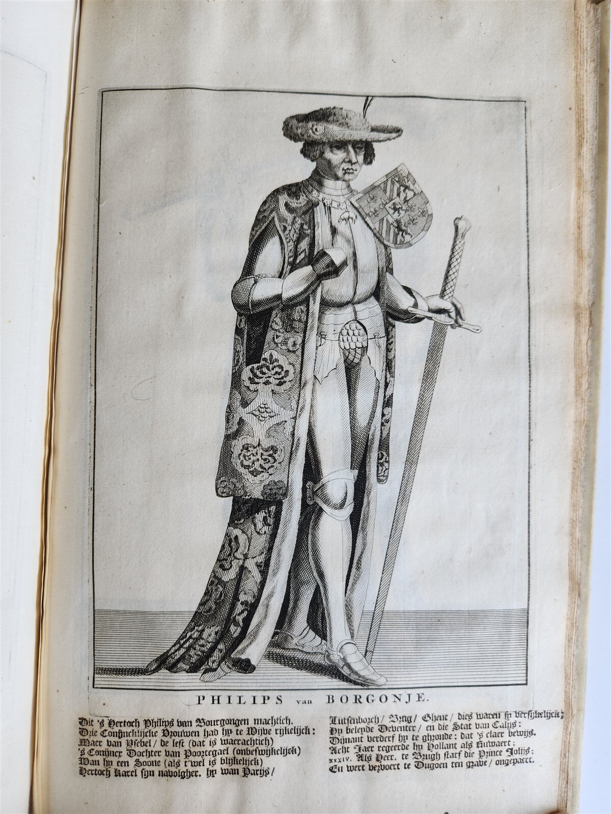 1699 CHRONICLE of COUNTS of HOLLAND antique ILLUSTRATED FOLIO vellum bound