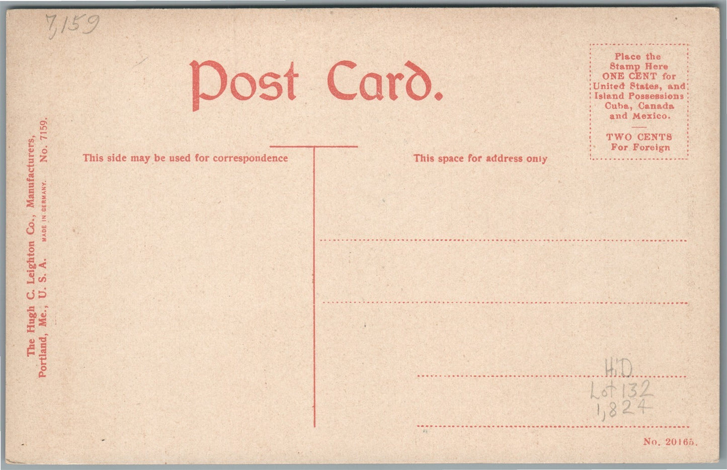 APPLETON WI ST.ELIZABETH HOSPITAL ANTIQUE POSTCARD