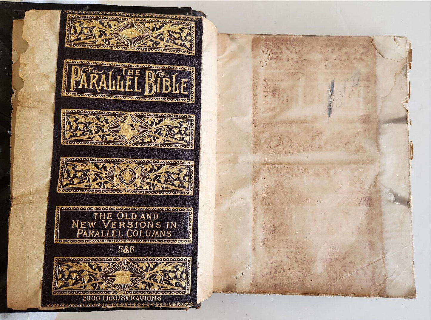 1870s BIBLE SALESMAN SAMPLE RARE antique AMERICANA ILLUSTRATED FOLIO G. DORE