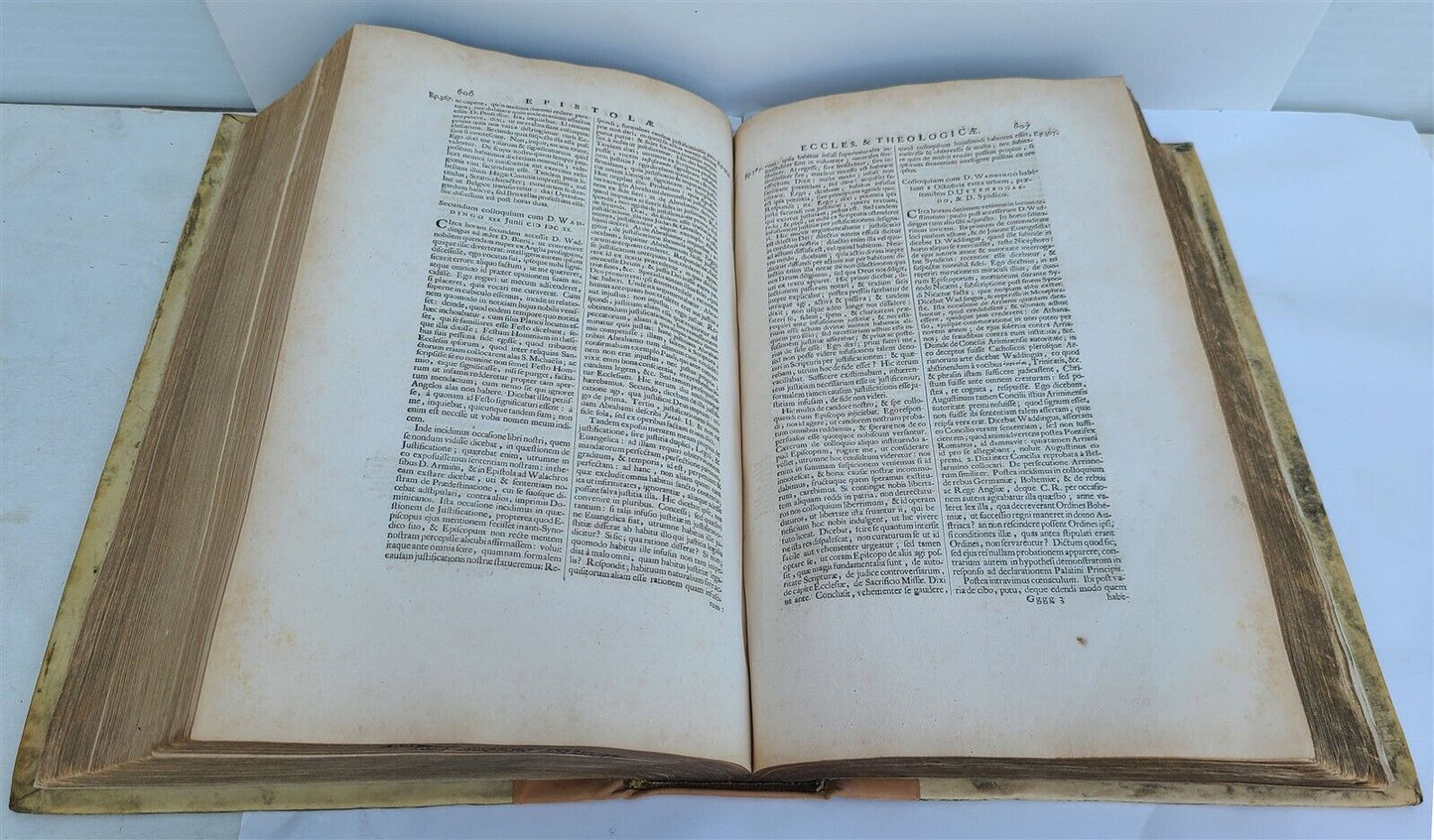 1684 Protestantism antique VELLUM FOLIO Paestantium Eruditorum Virorum Epistolae