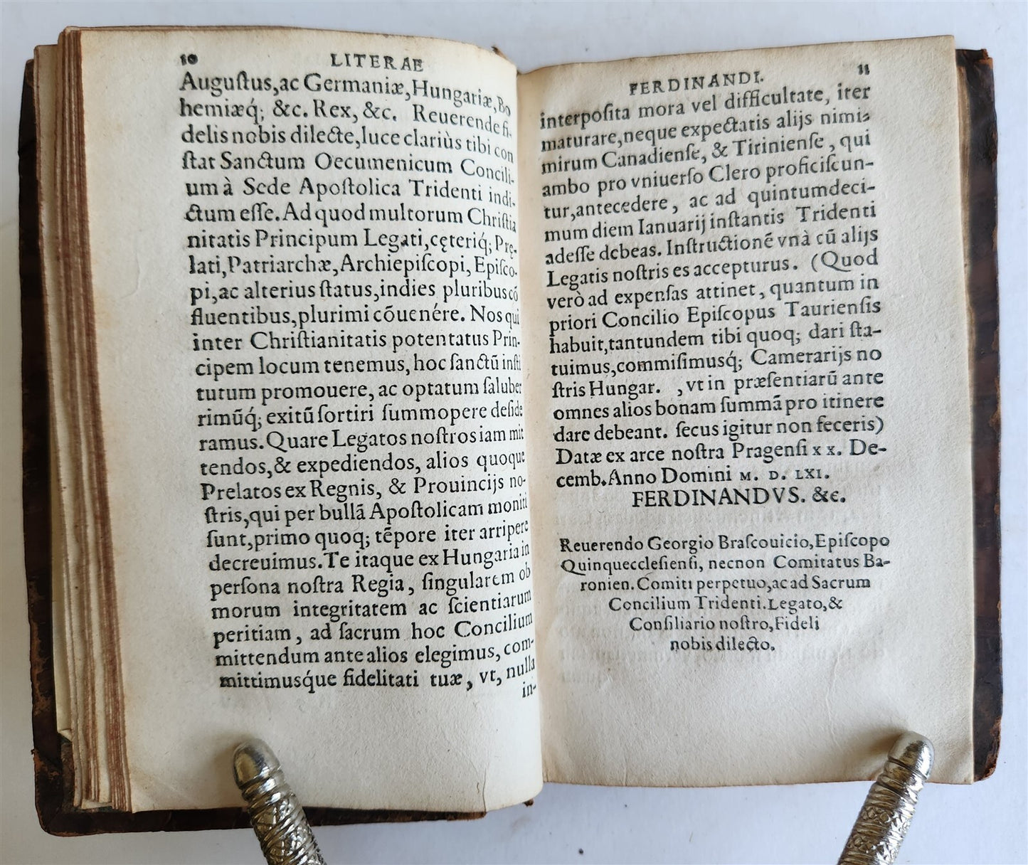 1565 Ex actis concilii Tridentini by Gerwin CALENIUS antique COUNCIL of TRENT
