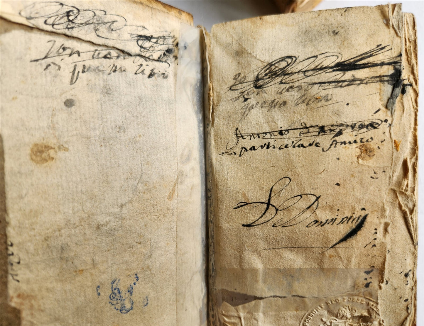 1690 PHILOSOPHIA SCOTI 4 VOLUMES antique VELLUM BOUND