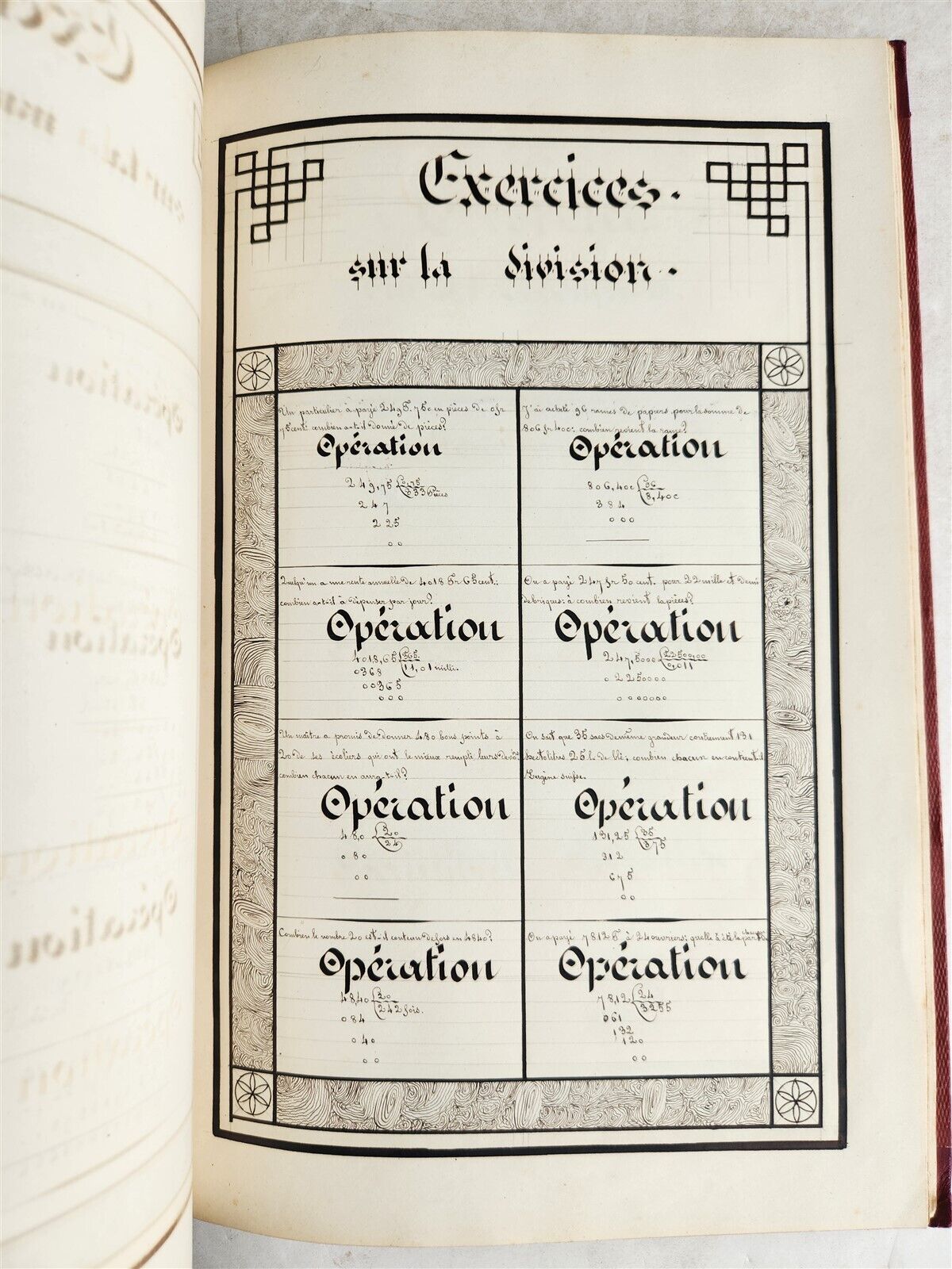 1840 MANUSCRIPT in FRENCH antique FOLIO 57 leaves