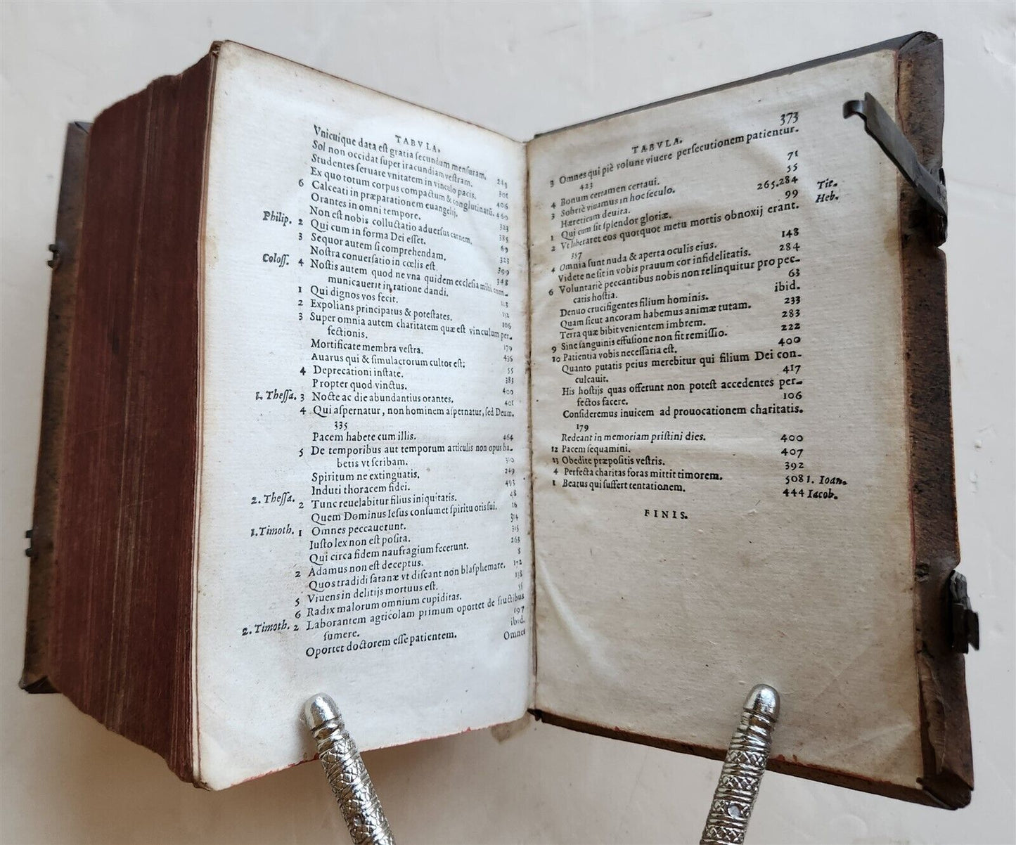 1582 Loci communes similium et dissimilium antique PIGSKIN BINDING 16th CENTURY