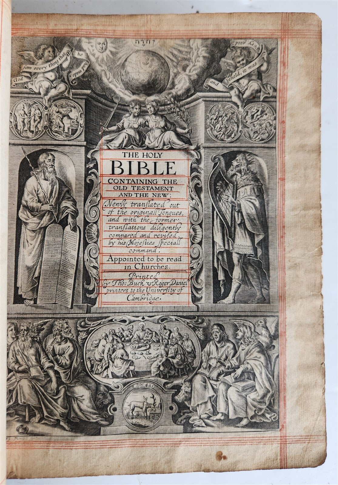 1635 BIBLE in ENGLISH antique