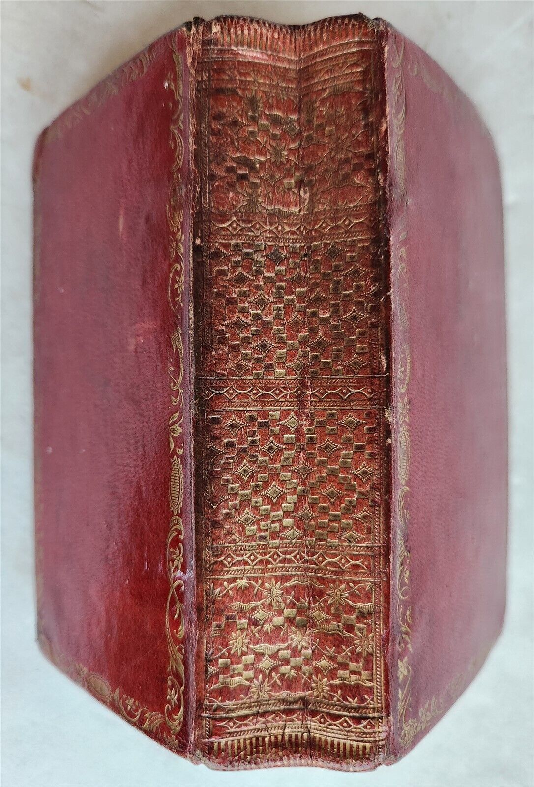 1655 BIBLE in ENGLISH antique LONDON John Field RED MOROCCO BINDING