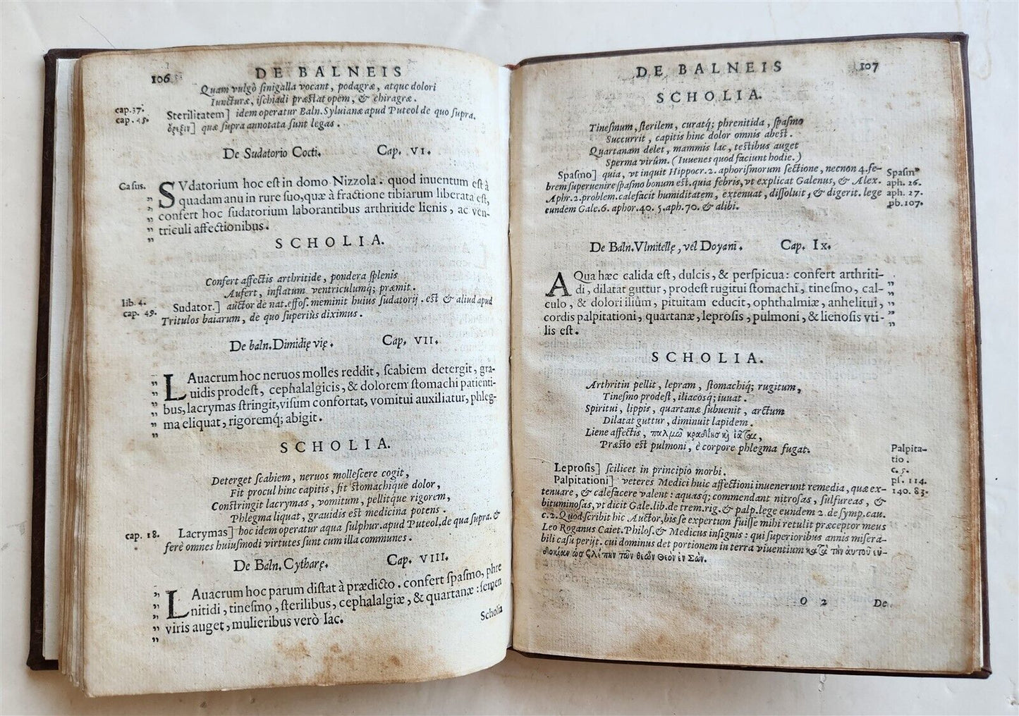 1566 Baths & other wonders of Puteoli by Lombardi antique