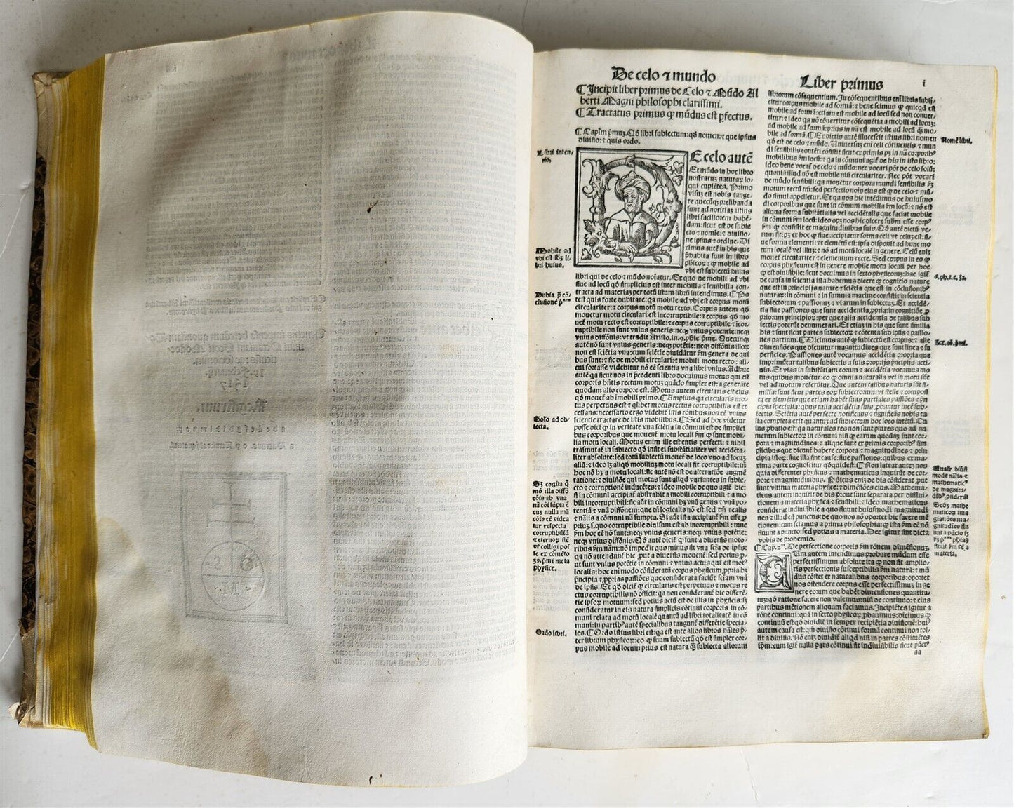 1517 POST-INCUNABULA ALBERTUS MAGNUS antique METAPHYSICA SCIENCE PHILOSOPHY