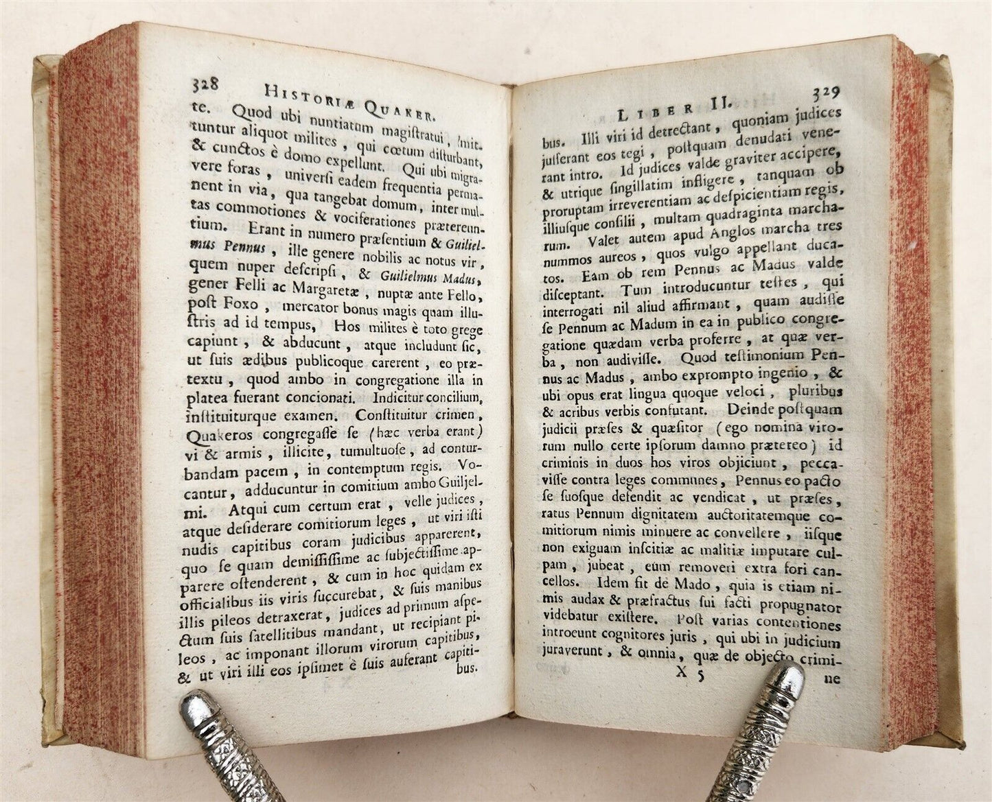 1695 HISTORIA QUAKERIANA antique VELLUM BOUND Quakers