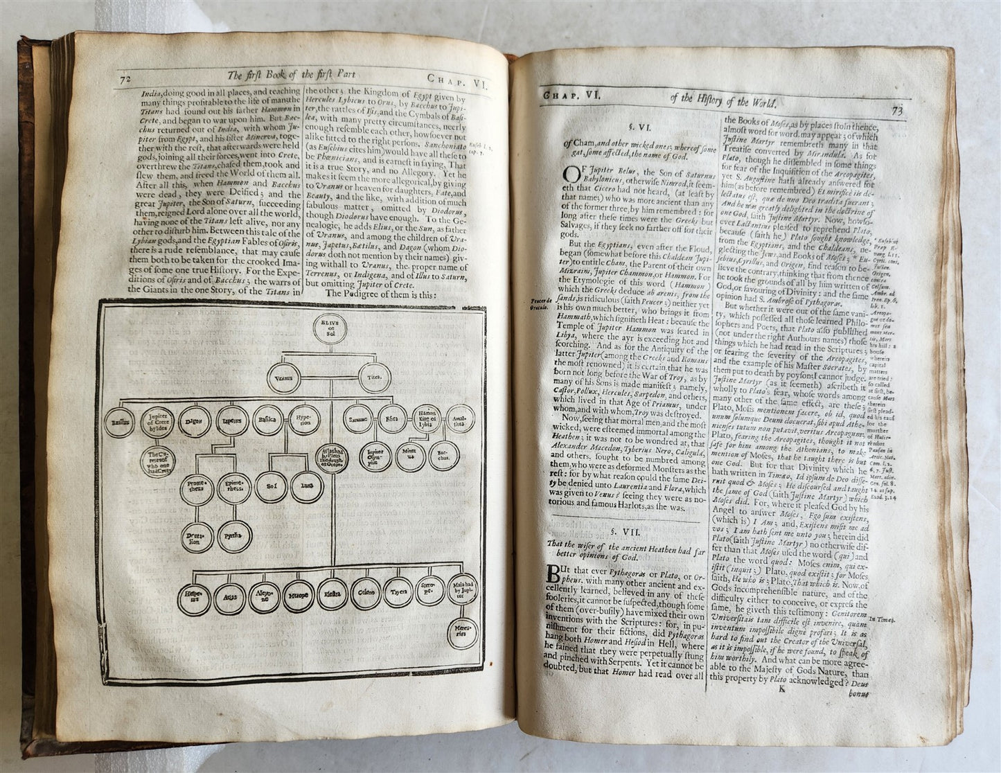 1666 HISTORY of the WORLD by WALTER RALEIGH antique ILLUSTRATED w/ PLANS English
