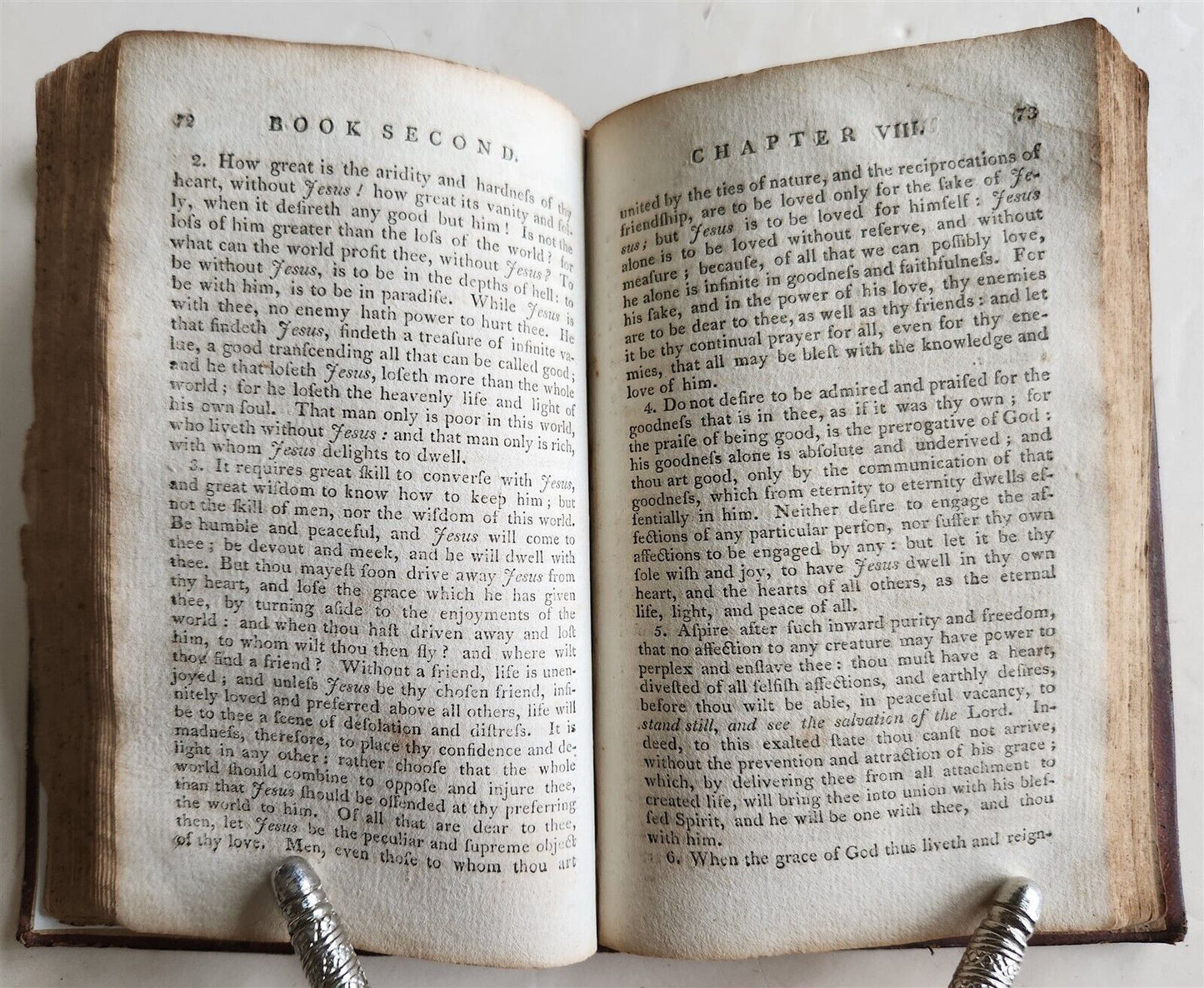 1803 IMITATION of CHRIST by THOMAS KEMPIS antique STANFORD NY AMERICANA