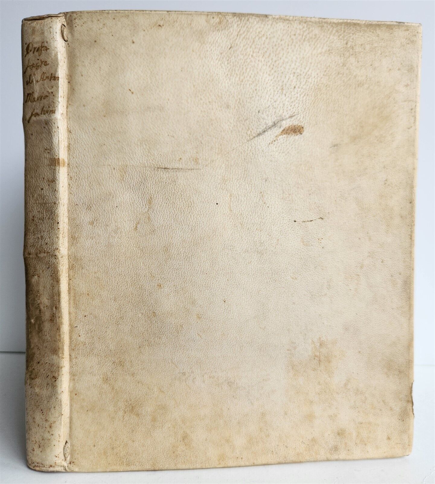 1734 PROSE SACRE antique vellum bound in ITALIAN