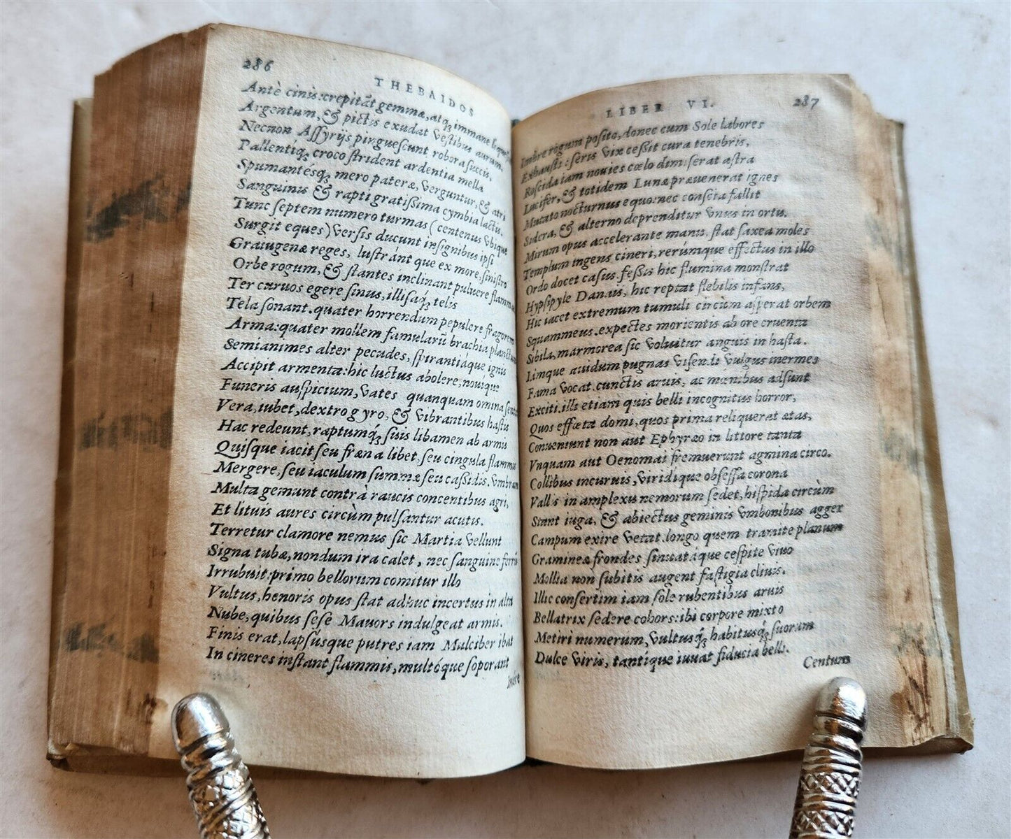 1559 STATII PAPINII NEAPOLITANI antique 16TH century ROMAN POETRY