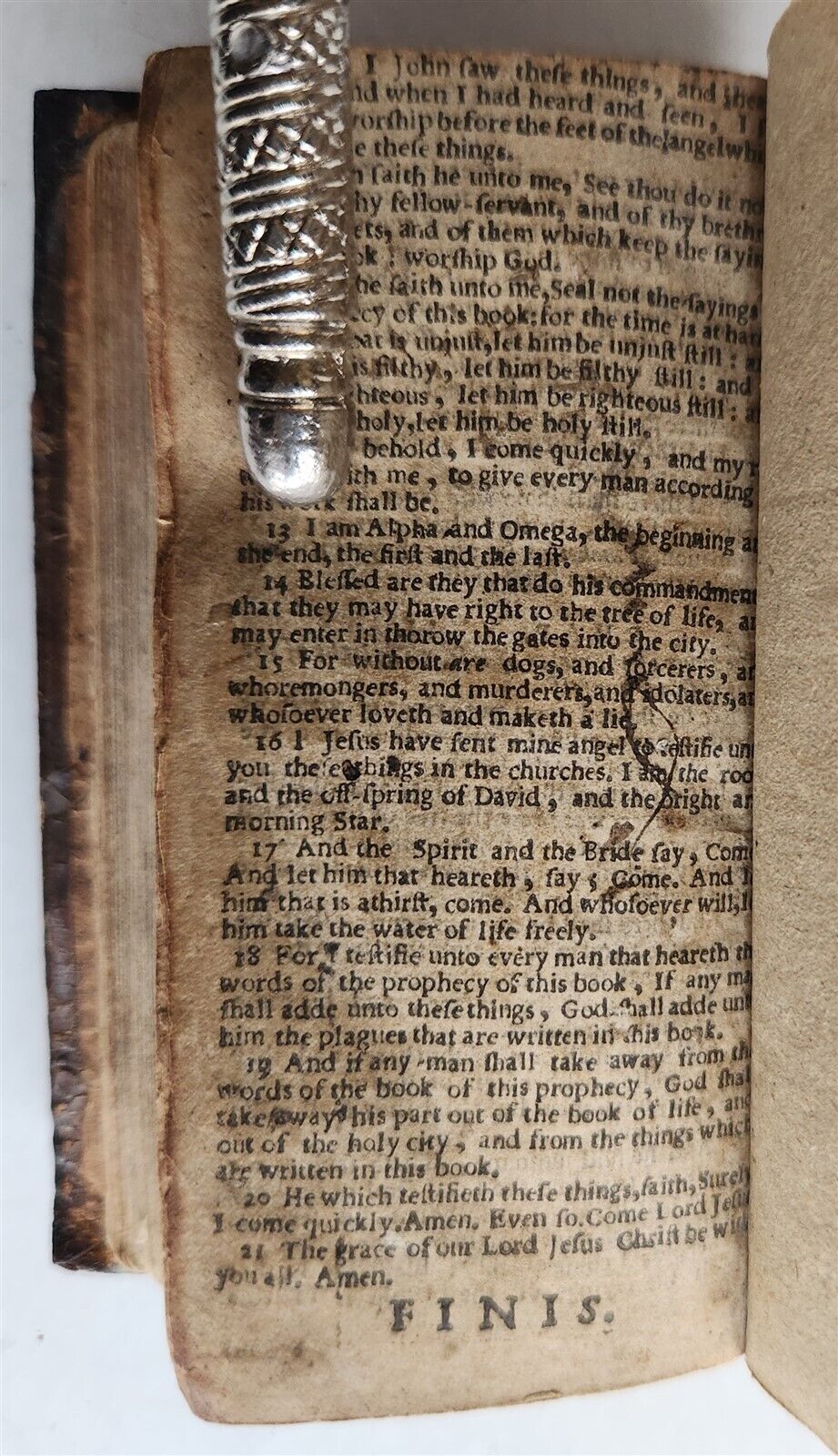 1641 BIBLE in ENGLISH NEW TESTAMENT antique Robert Barker & Assigns of John Bill