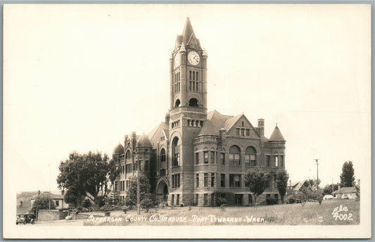 PORT TOWNSAND WA JEFFERSON COUNTY COURT HOUSE ANTIQUE REAL PHOTO POSTCARD RPPC