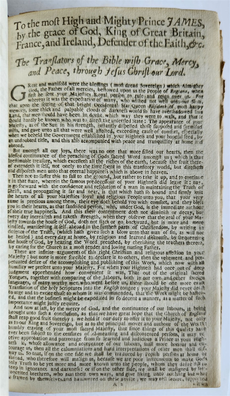 1705 BOOK of COMMON PRAYER w/ PSALTER or PSALMS of DAVID antique in ENGLISH