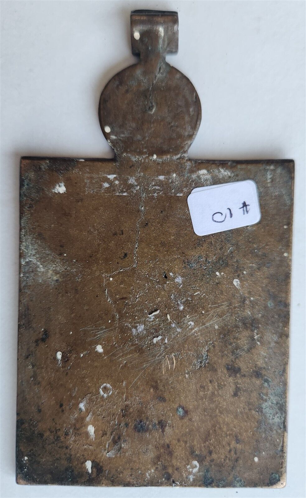 18th CENTURY RUSSIAN ORTHODOX BRONZE ICON of POKROV antique