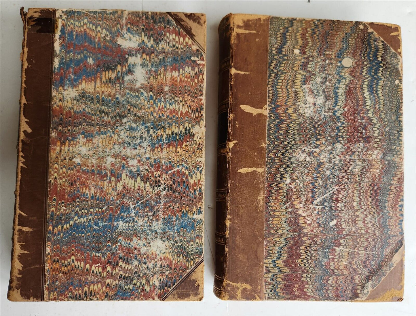 1858 THE VIRGINIANS by THACKERAY 2 VOLUMES antique Americana ILLUSTRATED