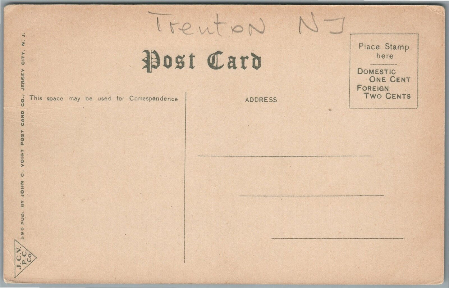 TRENTON NJ WHITE CITY CASINO ANTIQUE POSTCARD