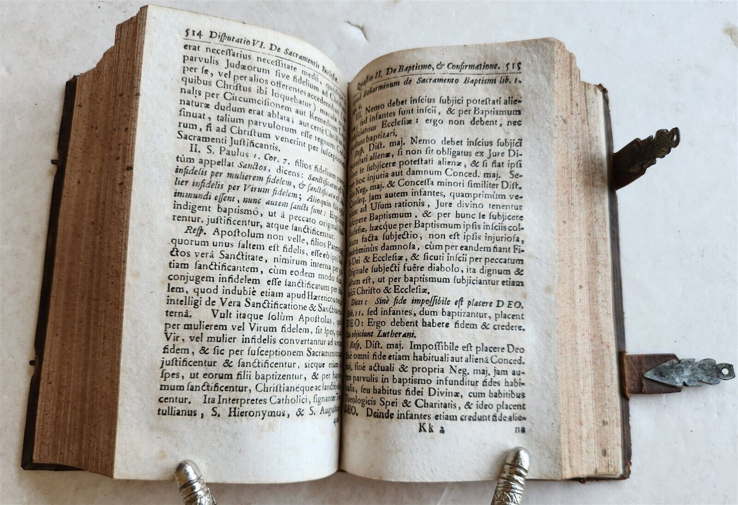 1738 POLEMIC AGAINST ENEMIES of CATHOLICISM antique Columna er firmamentum