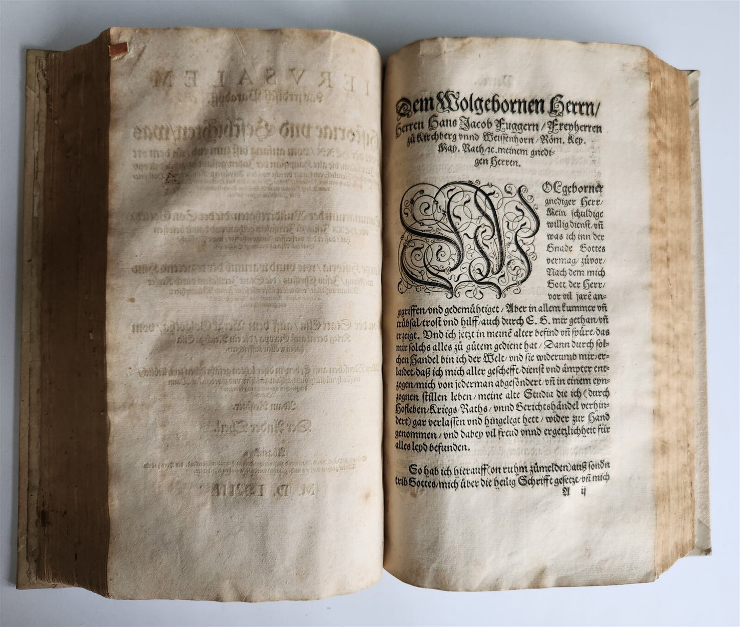 1563 JERUSALEM ANCIENT CAPITAL of JEWS antique ILLUSTRATED FOLIO in GERMAN