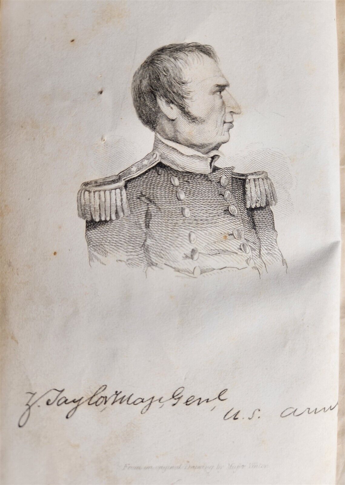 1847 LIFE of MAJOR GENERAL ZACHARY TAYLOR by JOHN FROST antique AMERICANA
