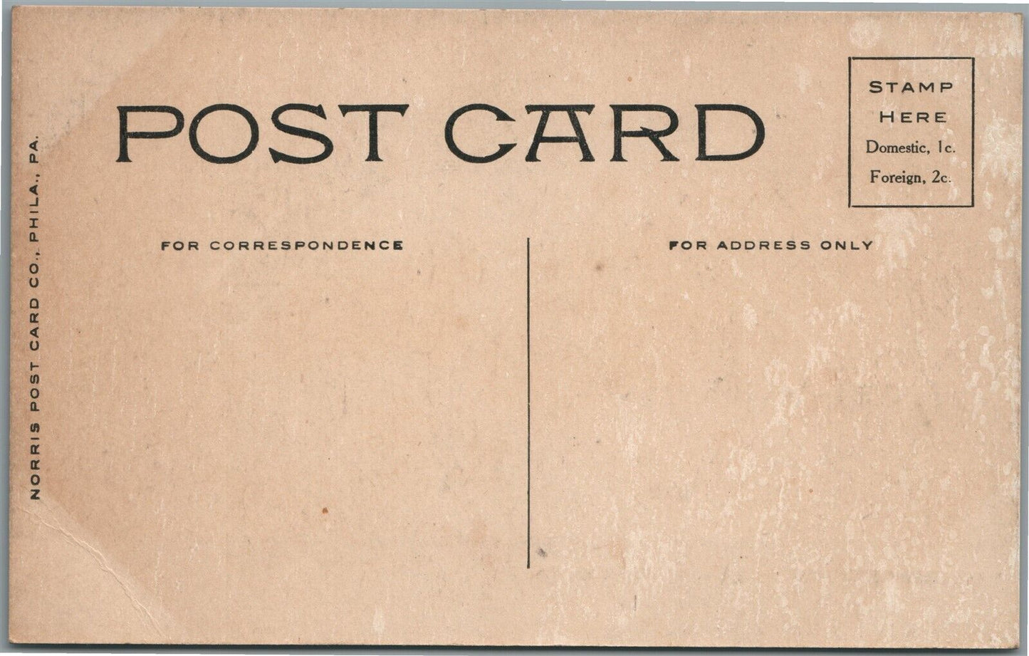 WORCESTER PA WENTZ'S REFORMED CHURCH ANTIQUE POSTCARD