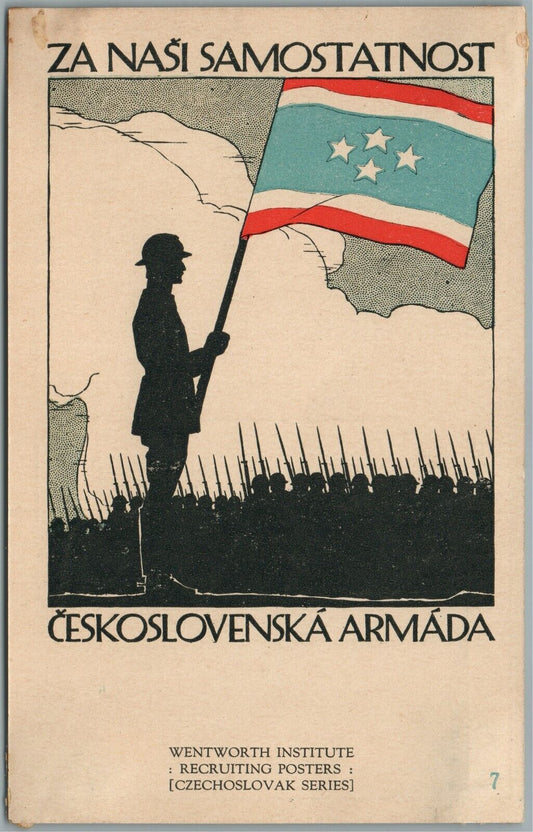 CZECH INDEPENDENCE ANTIQUE POSTCARD