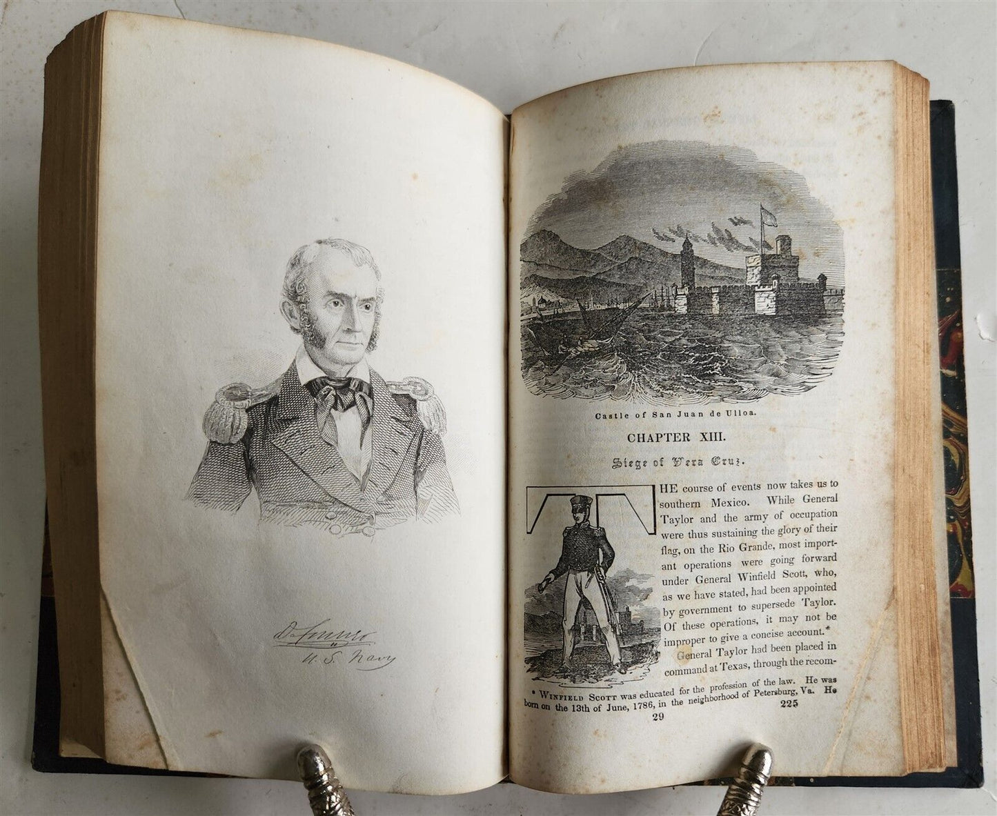 1847 LIFE of MAJOR GENERAL ZACHARY TAYLOR by JOHN FROST antique AMERICANA