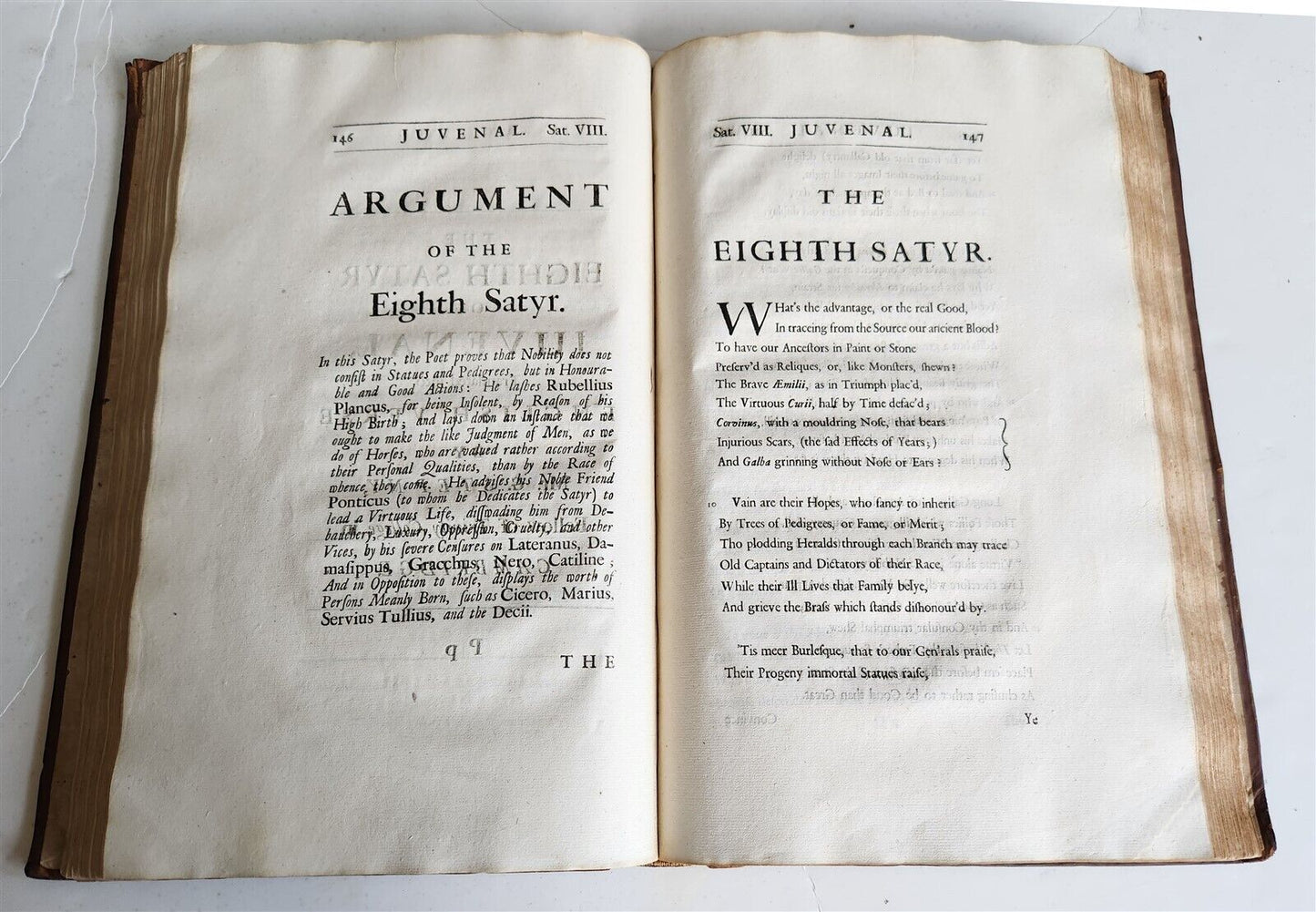1693 JUVENAL & PERSIUS THE SATYRES 1st DRYDEN EDITION antique FOLIO in ENGLISH