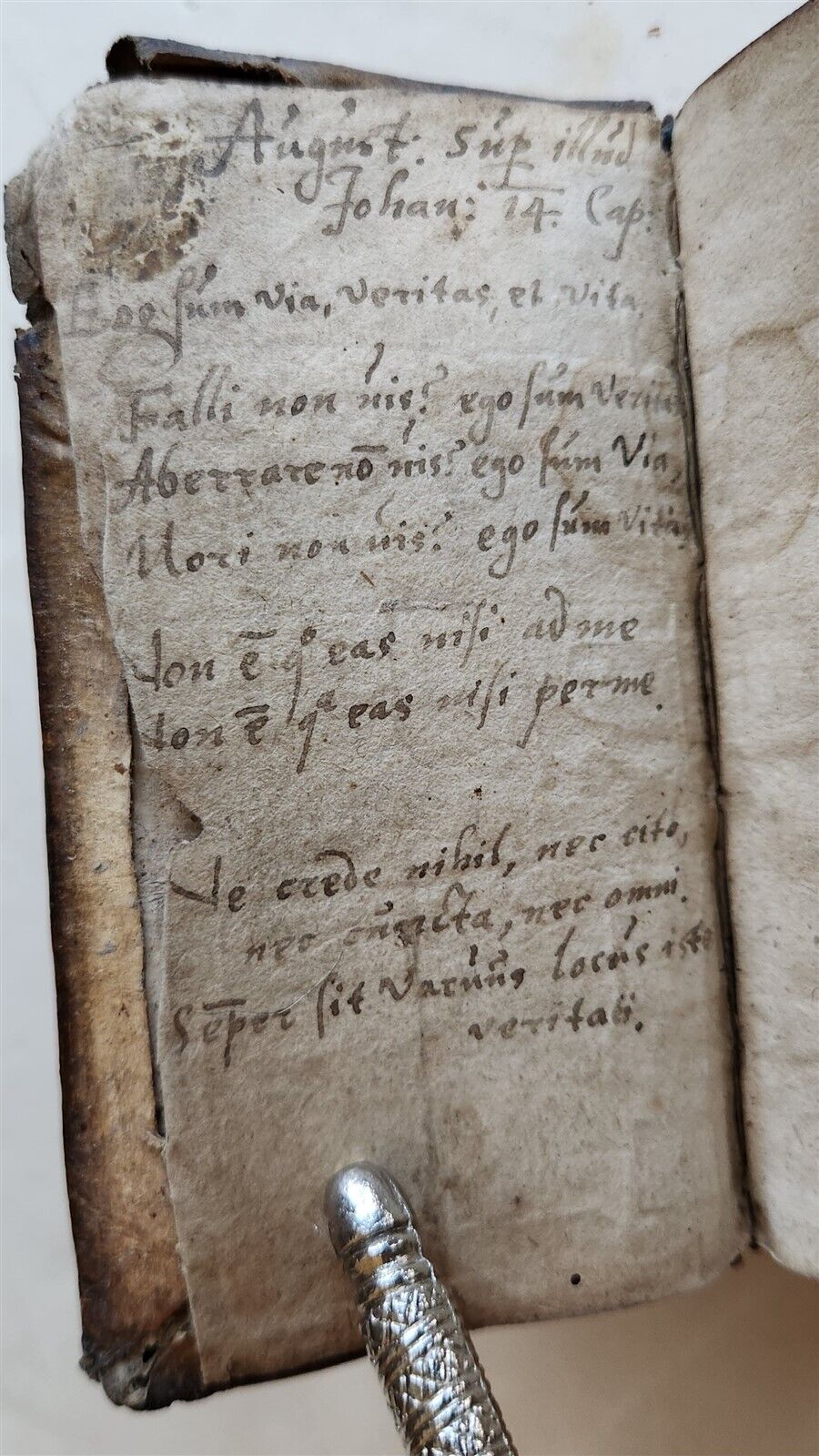 1584 CICERO Sententiae insigniores antique 16th CENTURY pigskin binding