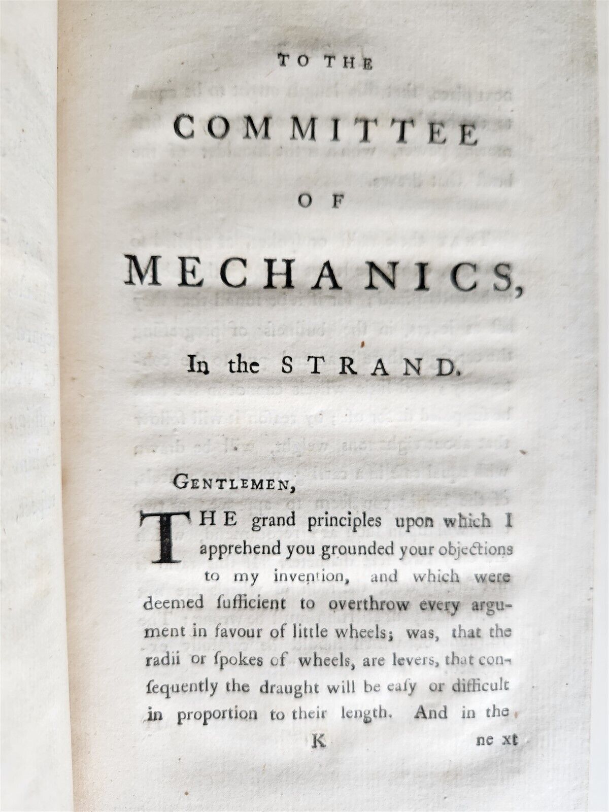 1763 TREATISE upon WHEEL CARRIAGES by DANIEL BOURN antique in ENGLISH