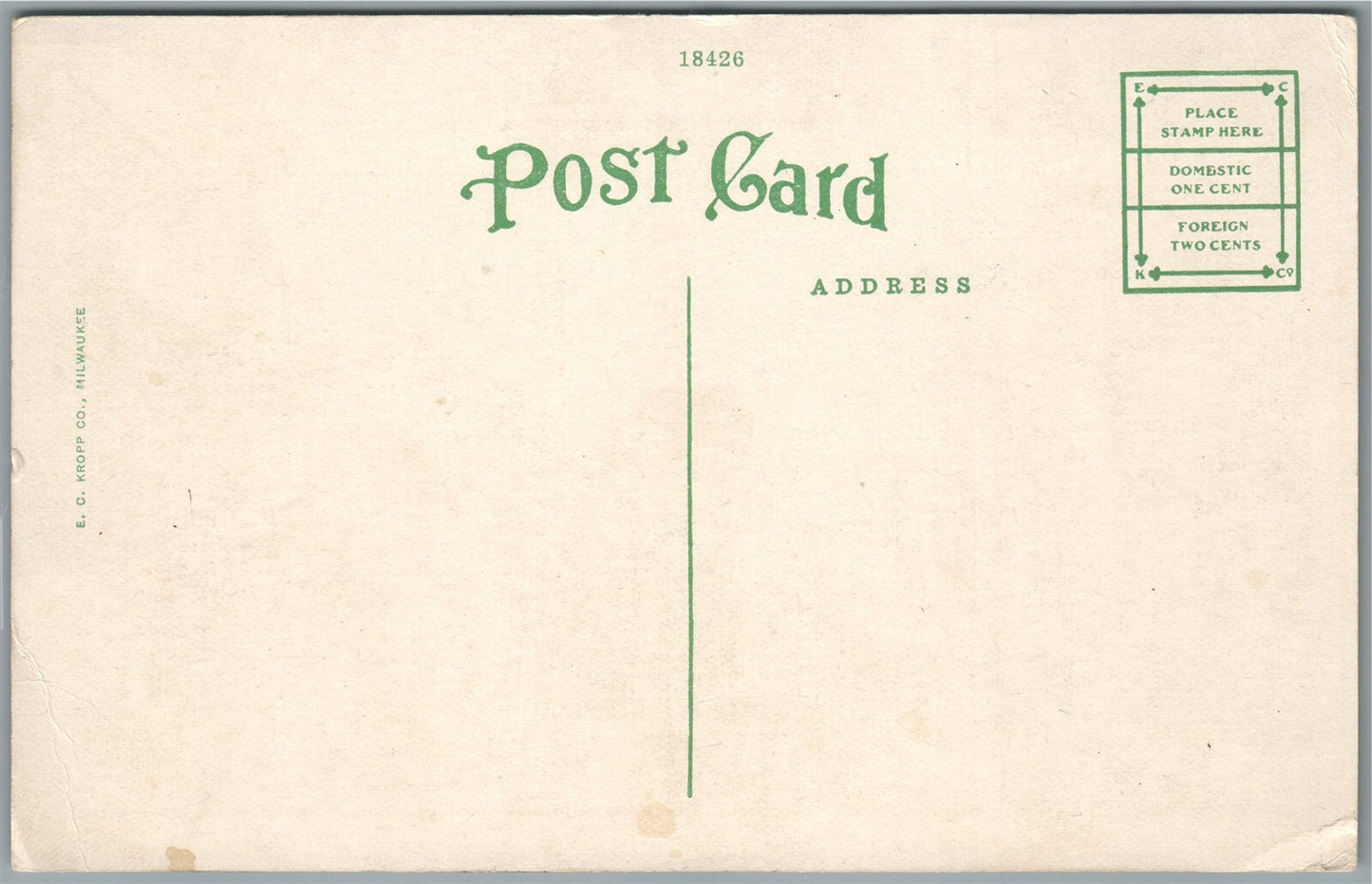 EAU CLAIRE WI BARSTOW STREET ANTIQUE POSTCARD