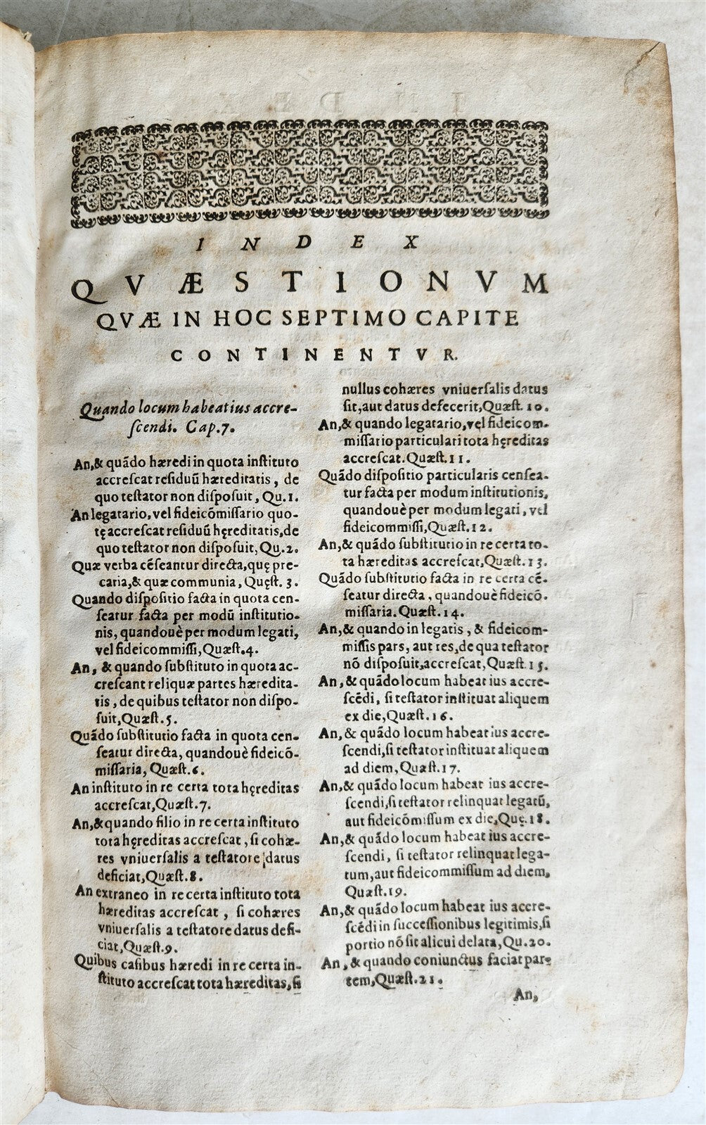 1637 LAW BOOK by IOANNIS ANTONII BELLONI VELLUM FOLIO w/MANUSCRIPT TITLE antique