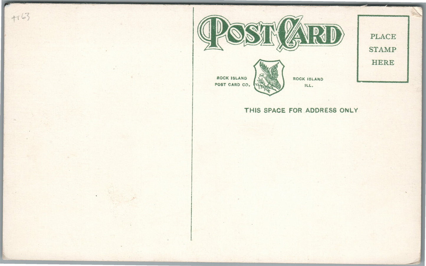 ROCK ISLAND IL SECOND AVENUE ANTIQUE POSTCARD