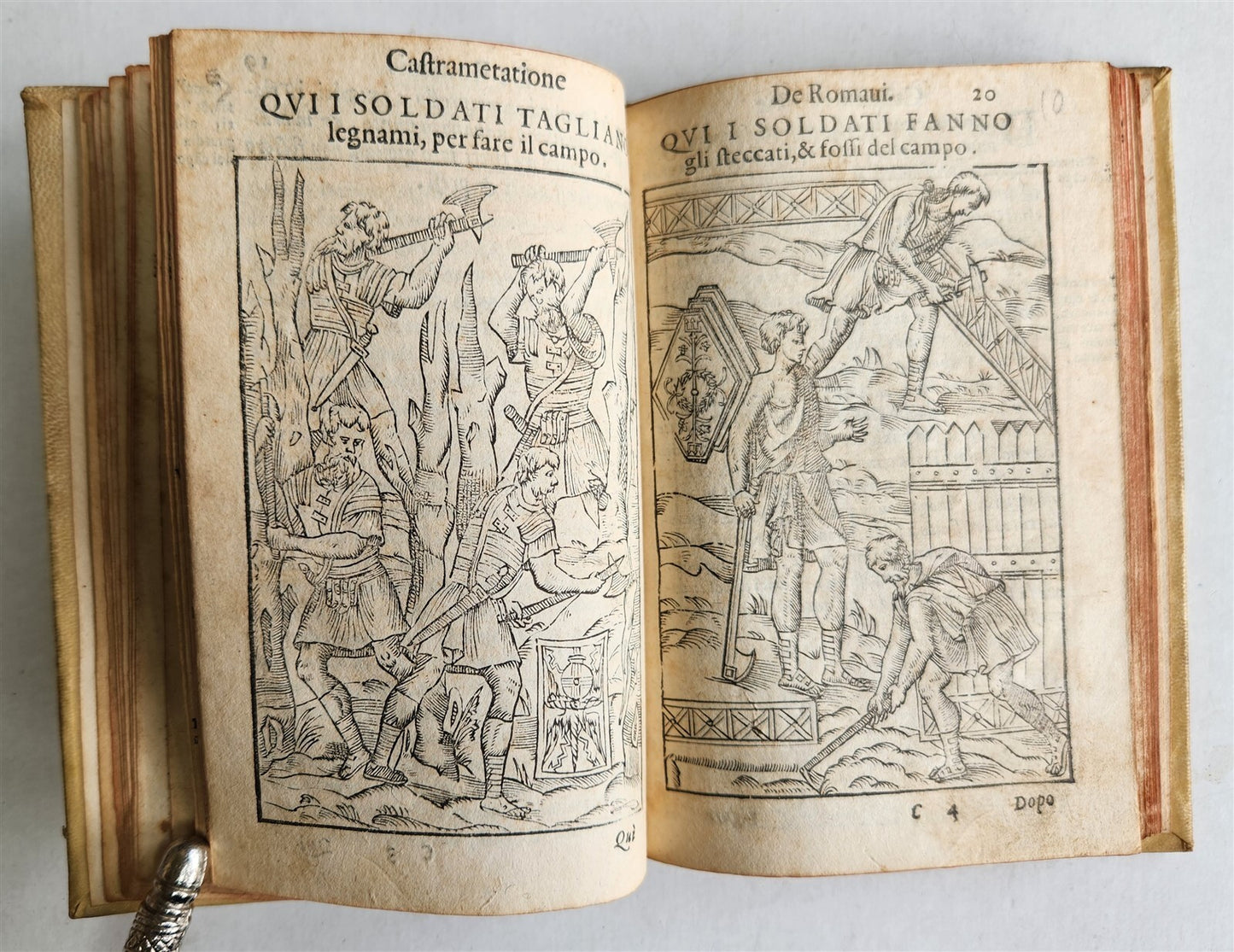 1583 TURKISH & ROMAN MILITARY antique ILLUSTRATED OTTOMAN EMPIRE vellum binding