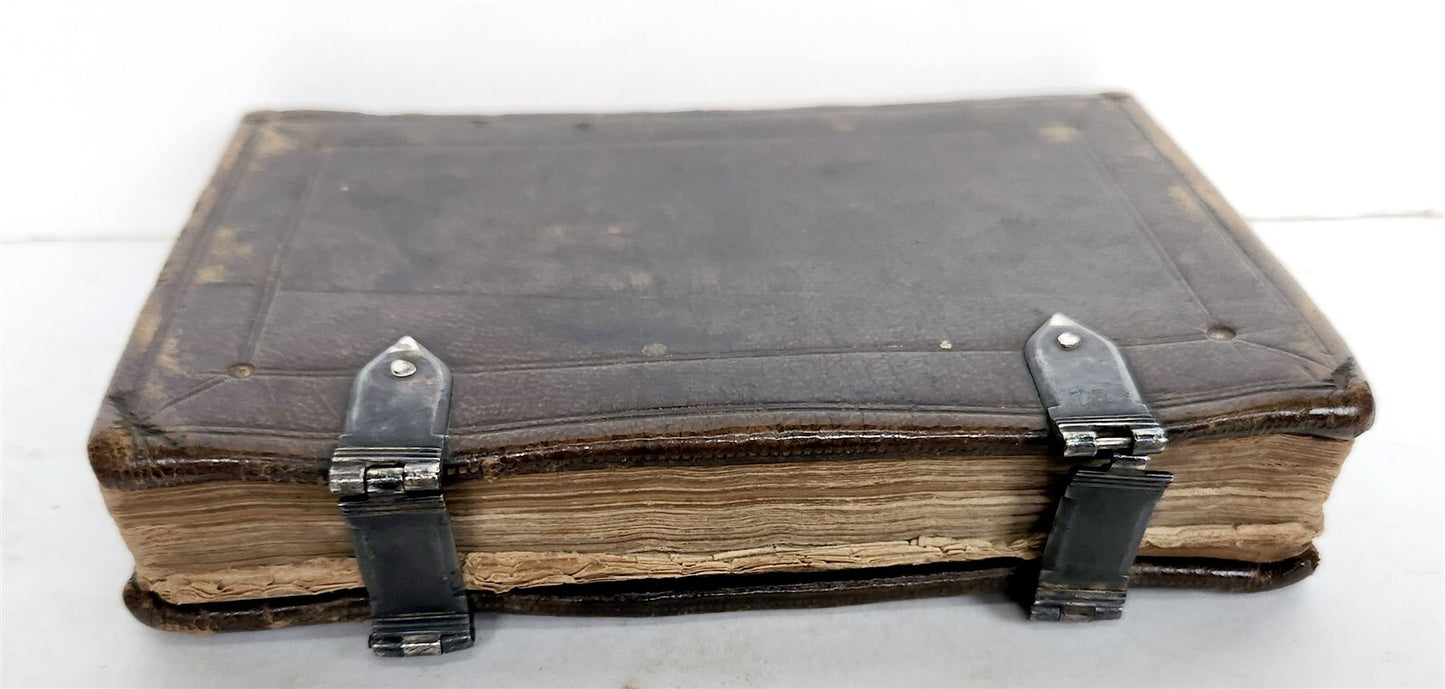 1631-34 BIBLE in ENGLISH ILLUSTRATED NEW TESTAMENT COMMON PRAYERS PSALMS antique