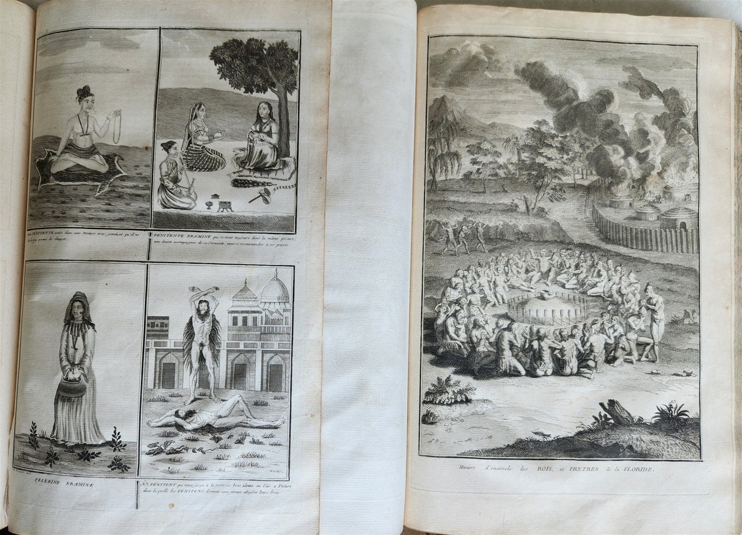 1741 HISTOIRE des CEREMONIES et COUTUMES de PEUPLES DU MONDE 7 vols antique