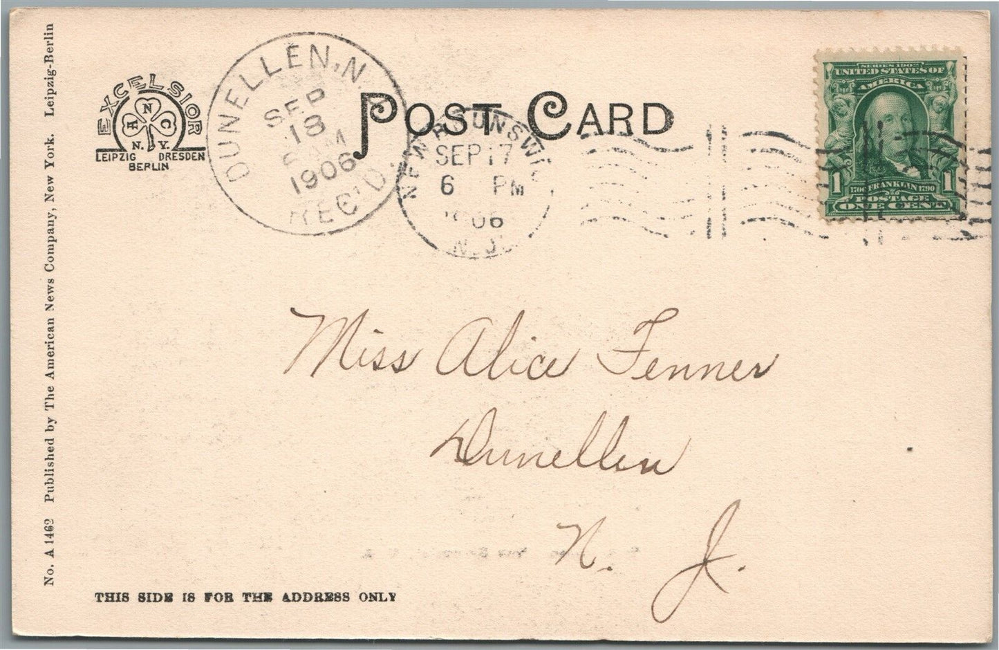 NEW BRUNSWICK NJ BOAT HOUSE ANTIQUE POSTCARD