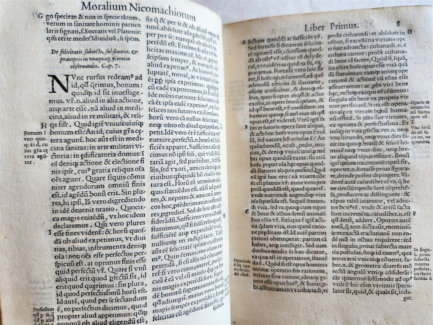 1562 ARISTOTLE STAGIRITAE COMMENTARIES by IBN RUSHD antique 16 century VELLUM