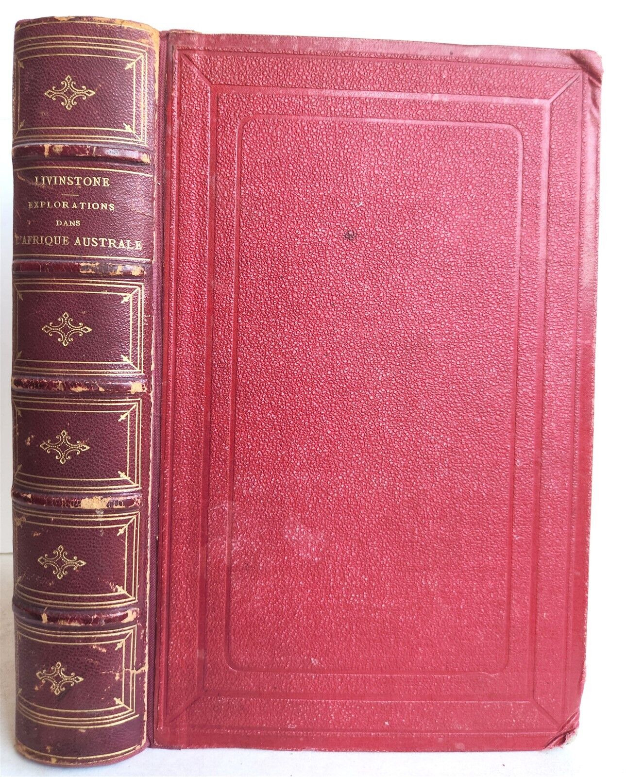 1859 EXPLORATIONS L'AFRIQUE et AUSTRALE LIVINGSTONE VOYAGES antique ILLUSTRATED