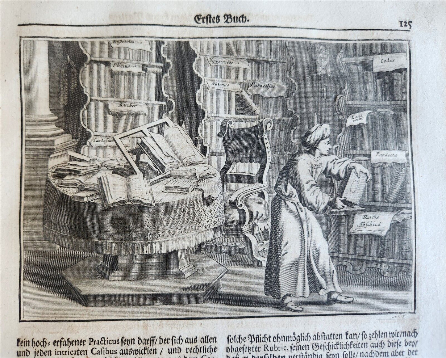 1702 Oeconomus prudens ILLUSTRATED 2 FOLIO VOLUMES antique in GERMAN