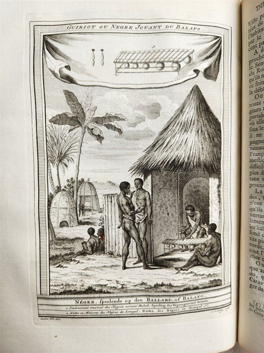 1747 TRAVELS TO AFRICA antique Histoire generale des voyages vol. 3 ILLUSTRATED