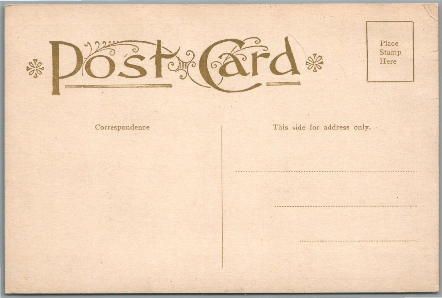 FLEMINGTON NJ CUT GLASS COMPANY ANTIQUE POSTCARD