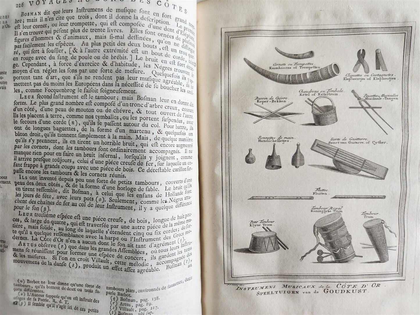 1748 TRAVELS TO AFRICA antique ILLUSTRATED Histoire generale des voyages vol. 5