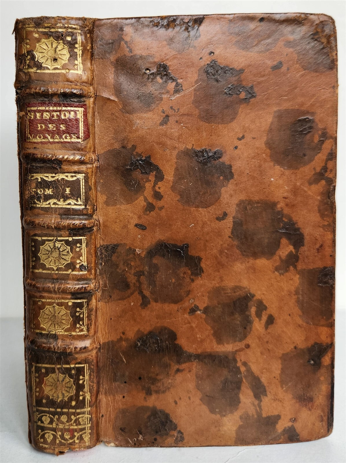 1749 HISTOIRE des VOYAGES VOL.1 antique illustrated TRAVELS to AFRICA & INDIA