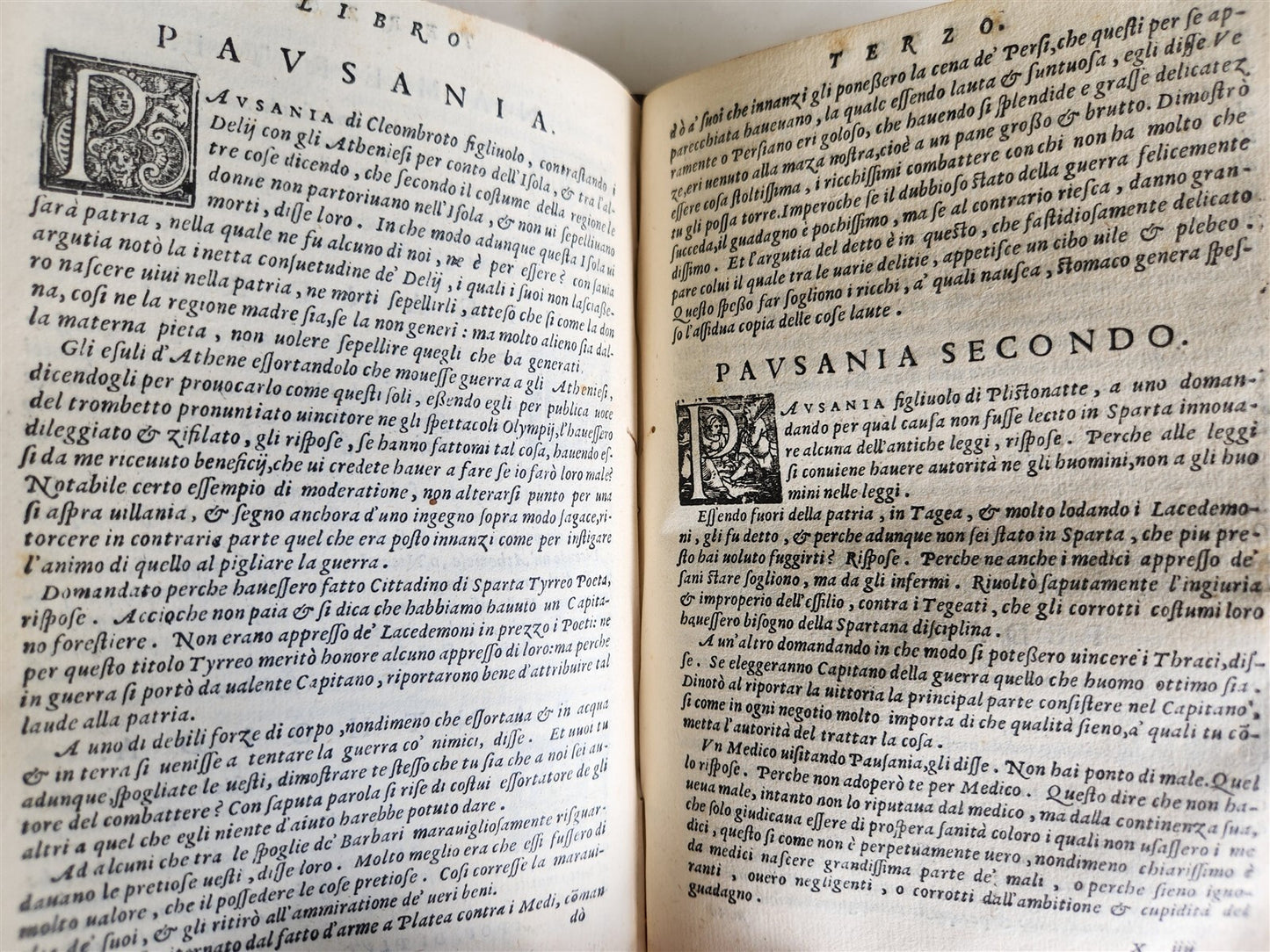 1566 PLUTARCH antique 16th CENTURY in ITALIAN Apoftemmi di Plutarco